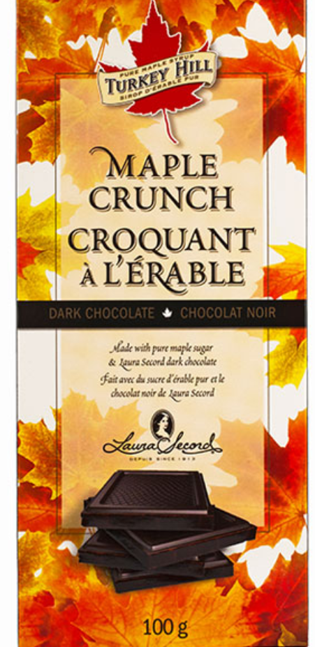 Maple Crunch Dark Chocolate Bar